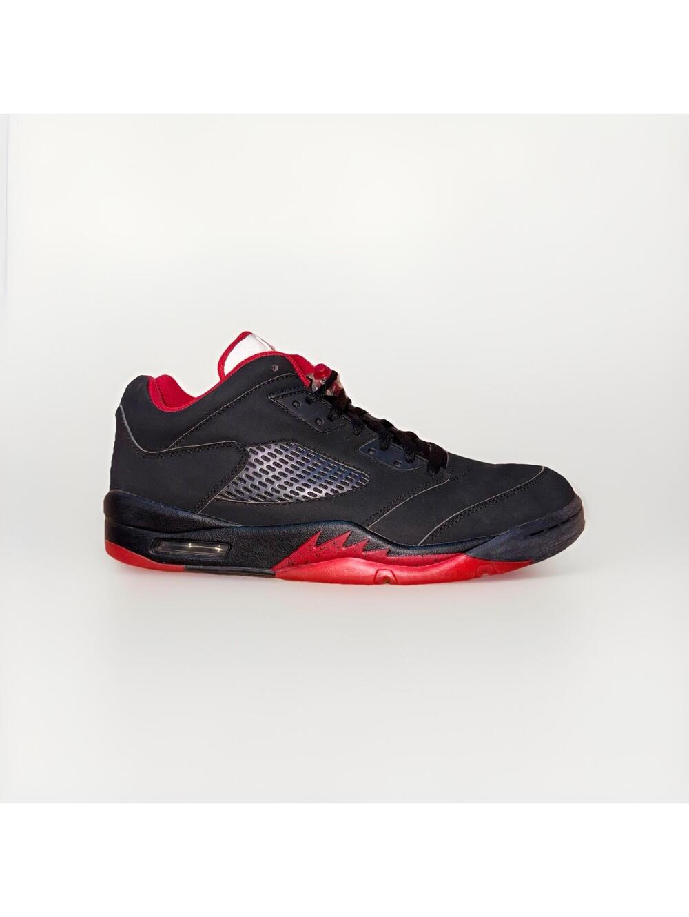 Nike Air Jordan 5 Retro Low Alternate 90 Black Red Mens Size 11.5